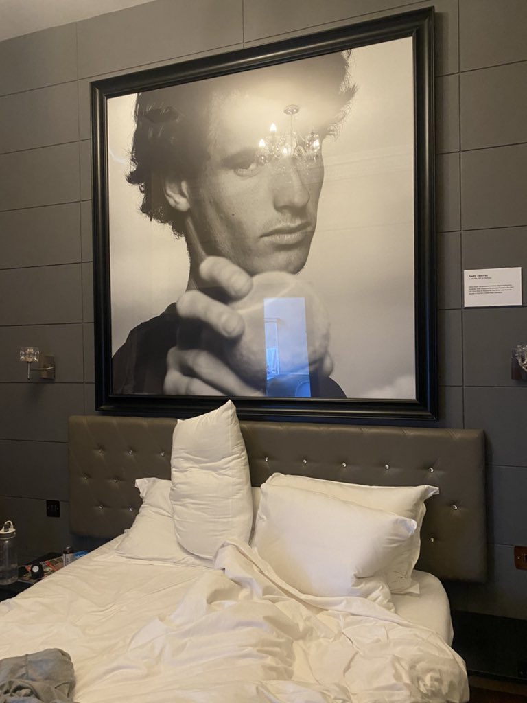 i’m in edinburgh this weekend and staying at a hotel where each room is dedicated to a different scottish celeb. behold the andy murray room