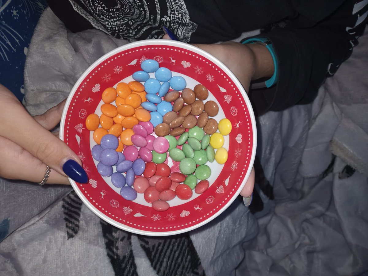 When your ASD daughter is given some smarties... 😂