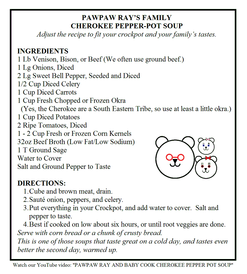 🍅🫑Making our Cherokee Pepper Pot Soup🫑🍅
Green/red peppers were on sale!!!
Using tomatoes we froze at harvest.
⭐️Telling Grandpa's stories as we make and eat it⭐️

#NativeAmerican #Food