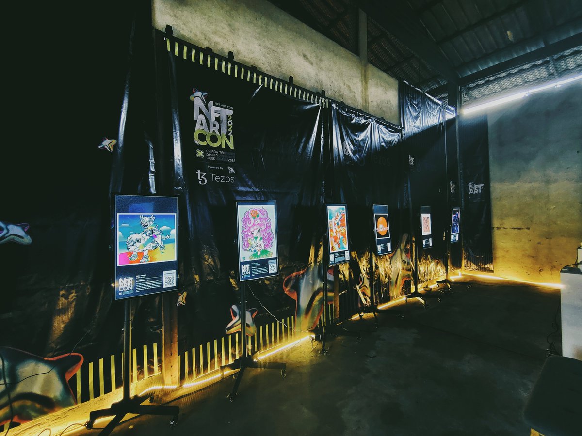 nftartcon's tweet photo. NFT ART CON 2022 Started!
In Chiang Mai, Thailand 
Along with many events from Chiang Mai Design Week!

With great support from @tezos and @TzApac 
The future of the creative Economy is here! https://t.co/xJDKaVUDfr