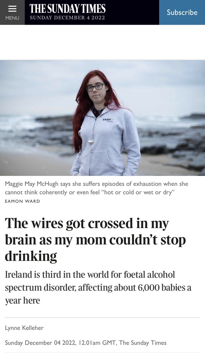 FASD Ireland (@fasdireland) on Twitter photo A brilliant article today in the Sunday Times, featuring the lived experience of <a href="/MaggieMayFASD/">Maggiemay</a> and the amazing statistical insight of Professor <a href="/tobinkaty/">Katy Tobin</a> at <a href="/tcddublin/">Trinity College Dublin</a> - the article is behind a paywall, we will feature in full when it becomes available. thetimes.co.uk/article/the-wi… A brilliant article today in the Sunday Times, featuring the lived experience of <a href="/MaggieMayFASD/">Maggiemay</a> and the amazing statistical insight of Professor <a href="/tobinkaty/">Katy Tobin</a> at <a href="/tcddublin/">Trinity College Dublin</a> - the article is behind a paywall, we will feature in full when it becomes available. thetimes.co.uk/article/the-wi…