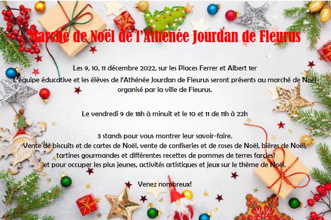 Marché de Noël à Fleurus dlvr.it/Sdpx7V