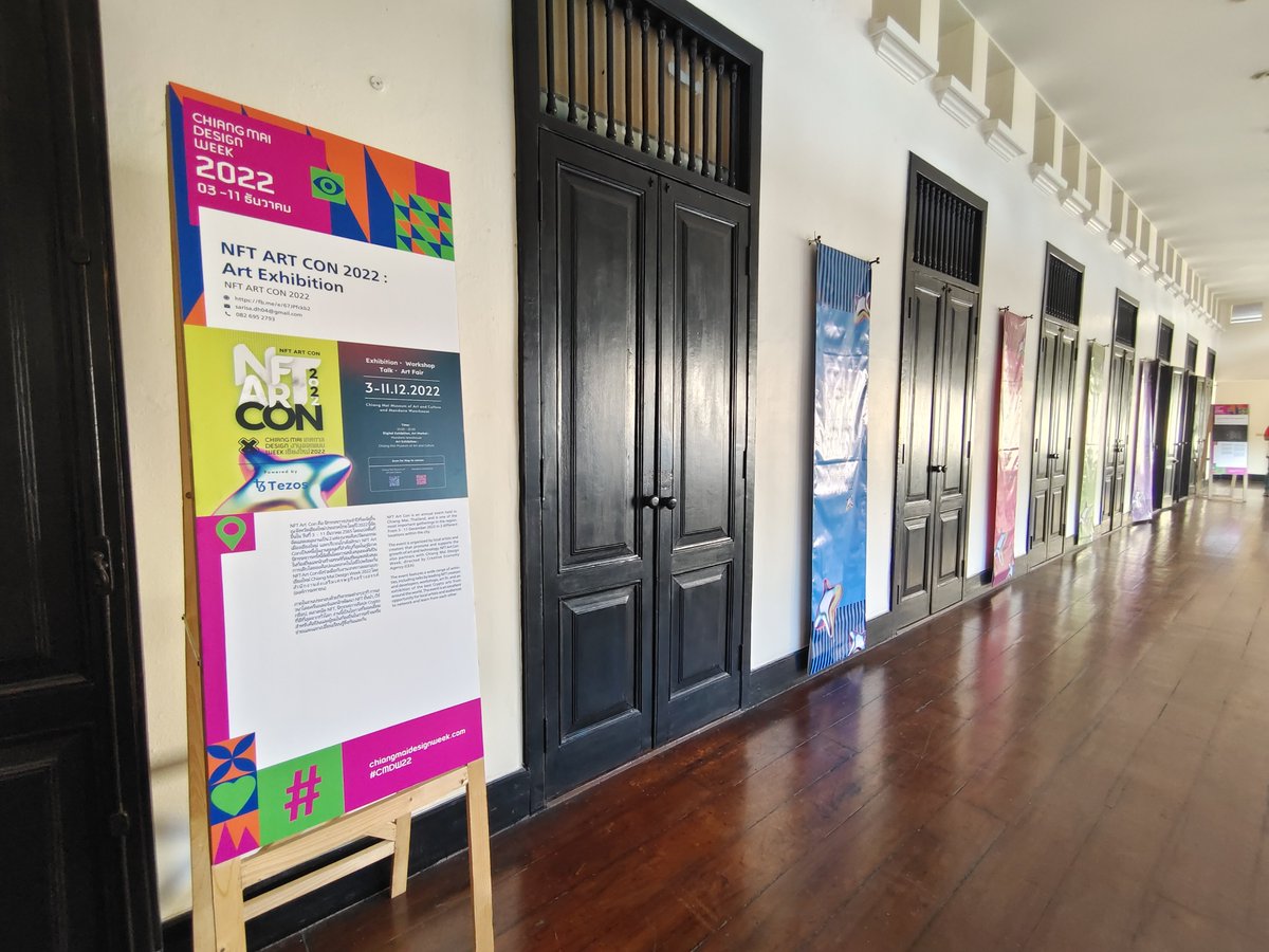 nftartcon's tweet photo. NFT ART CON 2022 Started!
In Chiang Mai, Thailand 
Along with many events from Chiang Mai Design Week!

With great support from @tezos and @TzApac 
The future of the creative Economy is here! https://t.co/E3uAUuLHu5