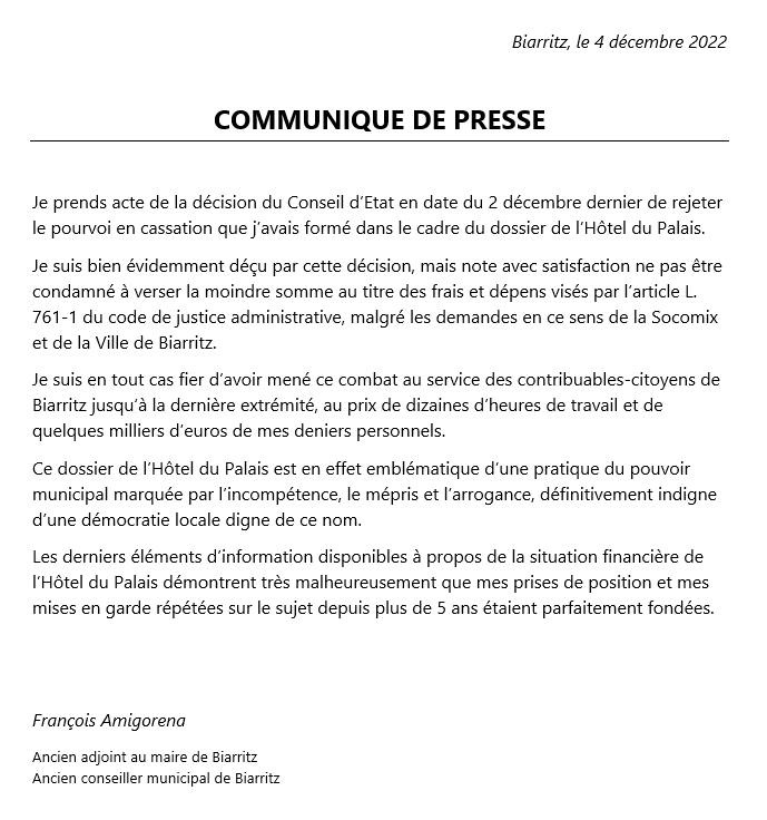 François Amigorena tweet media