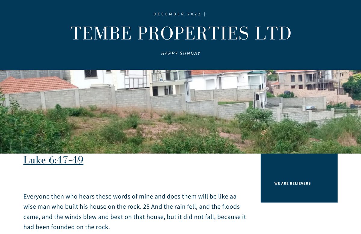 TembeProperties's tweet photo. Tembe Properties Uganda https://t.co/peJhxN5j6W
