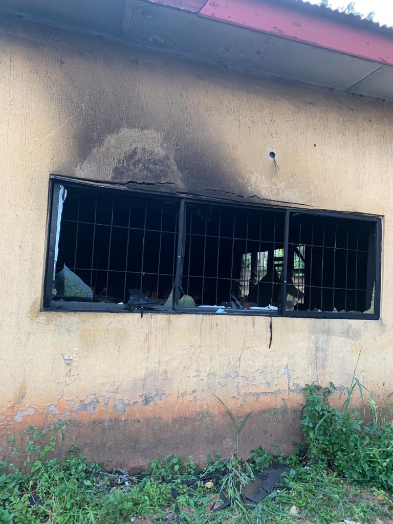 inecnigeria's tweet photo. PRESS RELEASE
Attack on INEC Office in Oru West Local Government of Imo State

“Overall, this is the 7th attack on our facilities in five States in the last four months” https://t.co/dMHm8ZPFLk