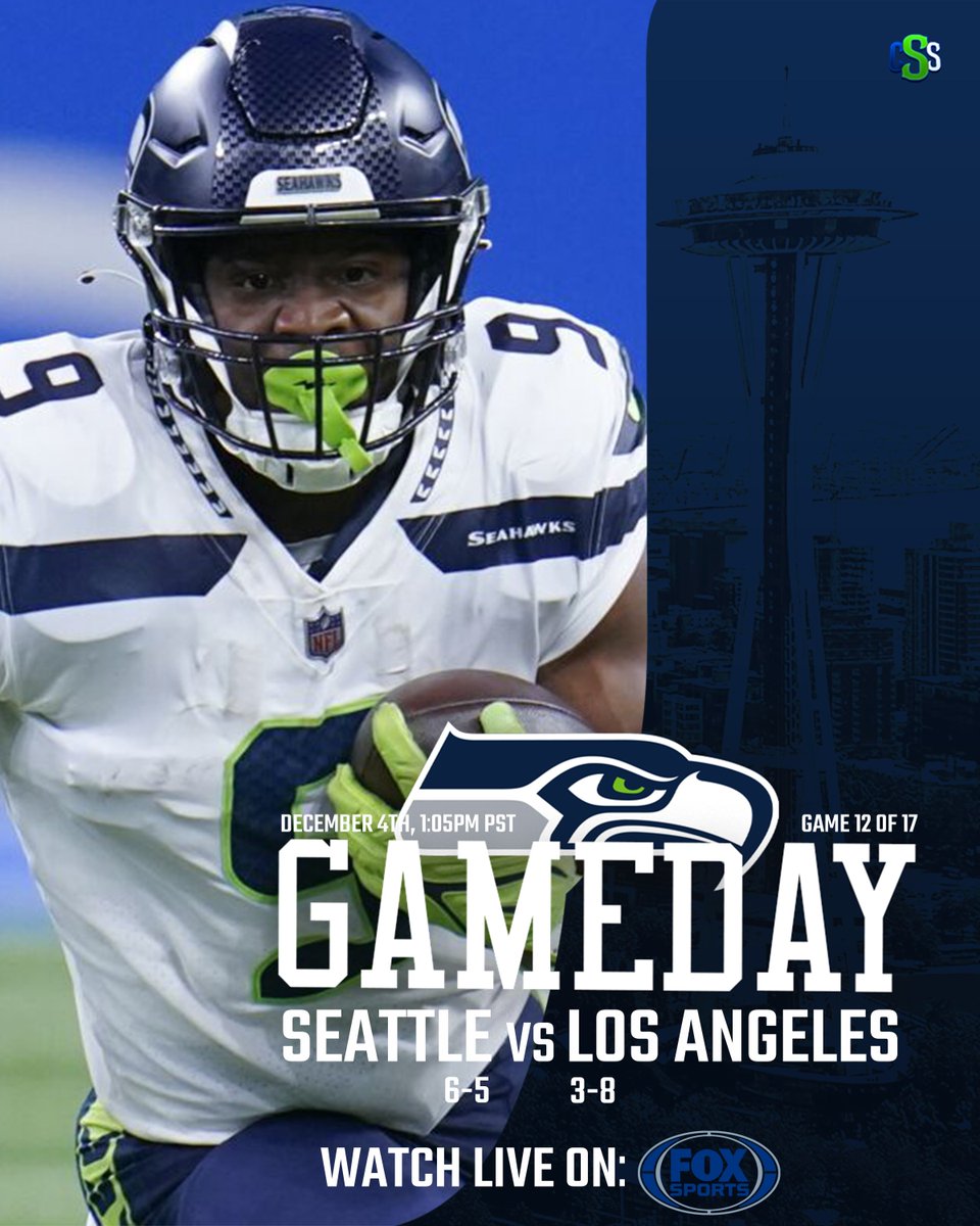 CirclingSports's tweet photo. It's @Seahawks gameday! The Seahawks head to Los Angeles to take on the @RamsNFL in the first of their two matchups this season. 

Photo by Paul Sancya, AP

#Seahawks #GoHawks #RamsHouse #NFL #SeattleSeahawks #SEAvsLAR #LosAngelesRams #NFLFootball #KenWalker #KennethWalker https://t.co/PNieAkixHg