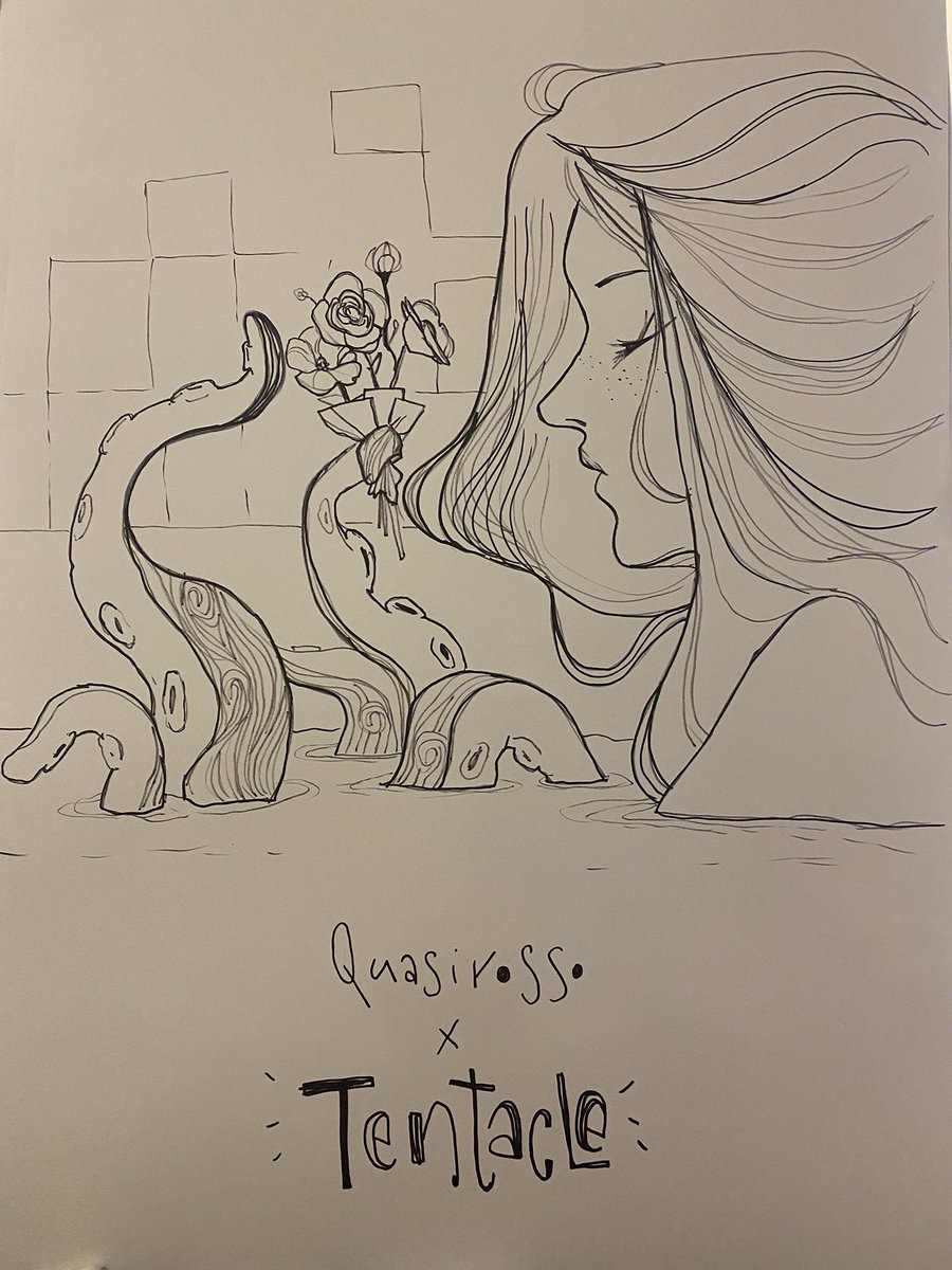 Tentacl4's tweet photo. @QuasiRosso omaggia tentacle. Un disegno unico https://t.co/aoxoZ2FDx4