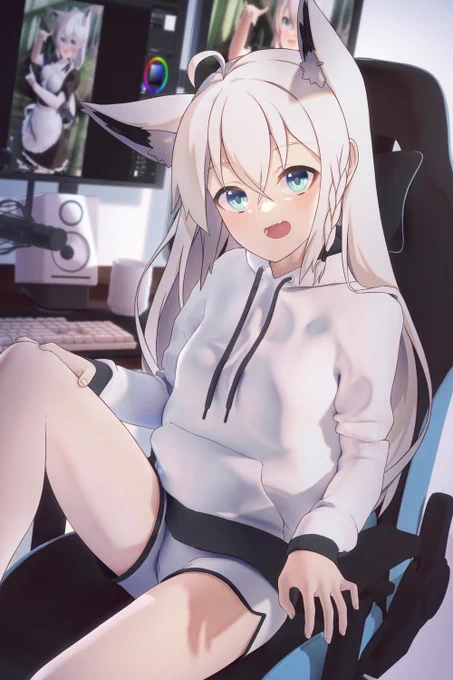 作業中フブキ #絵フブキ 