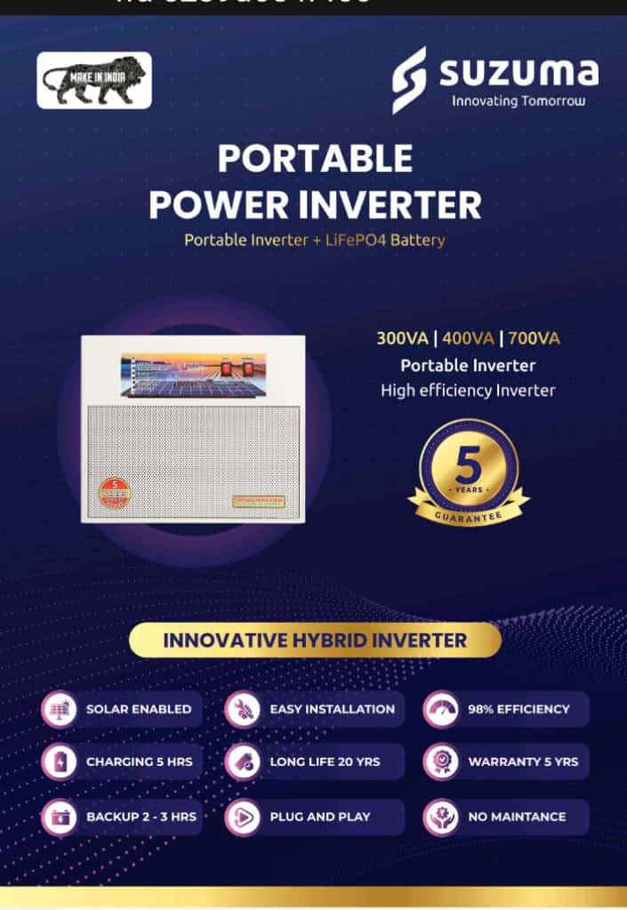 SuzumaIndia's tweet photo. Greetings from SUZUMA INNOVATIONS INDIA
#Solarpower #solarplant #solarac #solarinverter #inverterbattery #lifepo4
#solardeepfreezer #solarrefrigreator #geysar #alkalinewater #alkalinepurifier #hydrogenbottle #alkalinebottle #iot #ai #smarttv #suzuma https://t.co/udNYbU4oxA