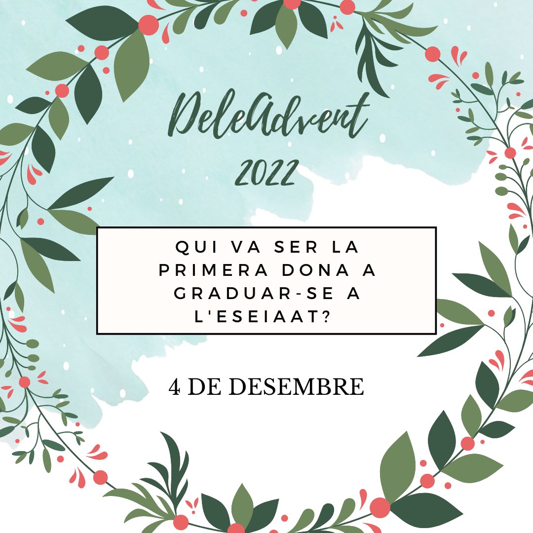 A Instagram estem fent el #deleadvent, cada dia un repte diferent i premi pel primer que respongui correctament! Si no us ho voleu perdre seguiu-nos a instagram.com/p/ClvldXgrLJ5/… Bon diumenge!❄️