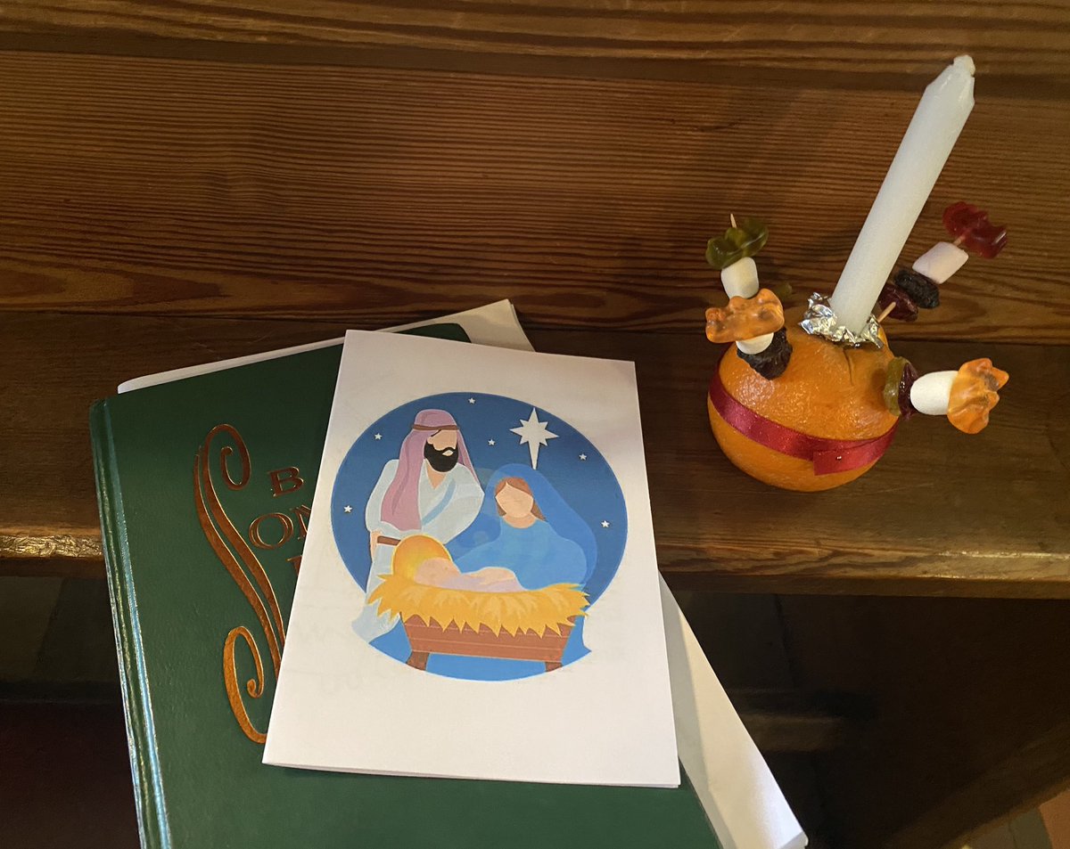 Looking forward to the Christingle service at Wisbech St Mary Church with a special Nativity performance by the WSM Explorers Club.