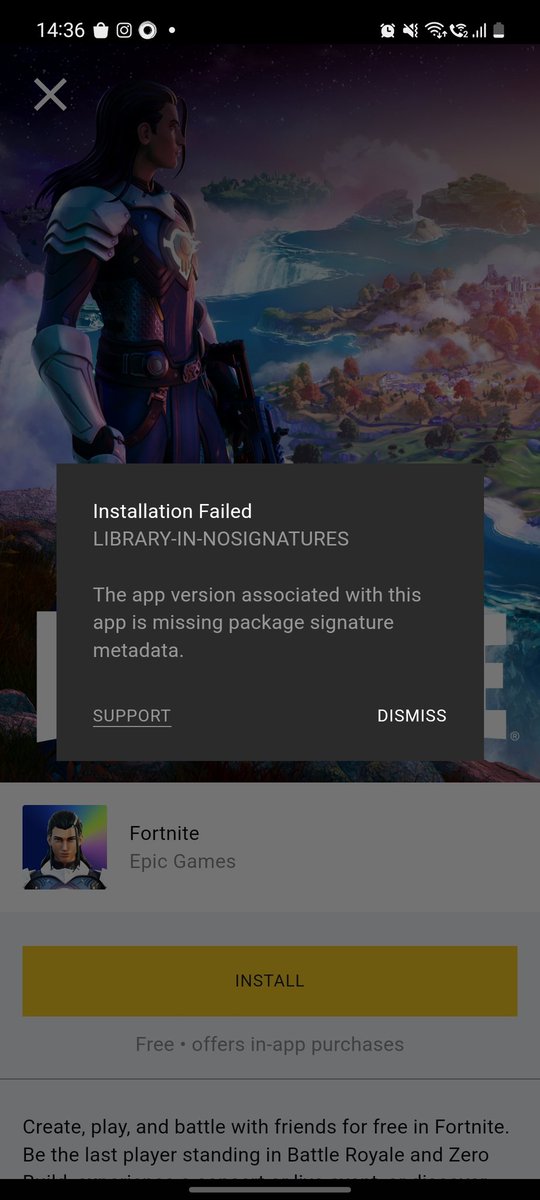 YHalady's tweet photo. @1234yuvi5678 @FortniteStatus Even I am getting it https://t.co/zdPGwgENRt