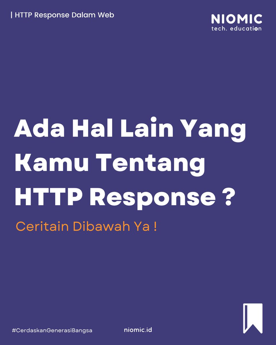 niomicID's tweet photo. HTTP Response ? π€π€
.
.
.
#niomic #cerdaskangenerasibangsa #technology #facts #developer #programming #programmerindonesia #belajarprogramming #programmer #tech #http https://t.co/xjLW3uBBbu