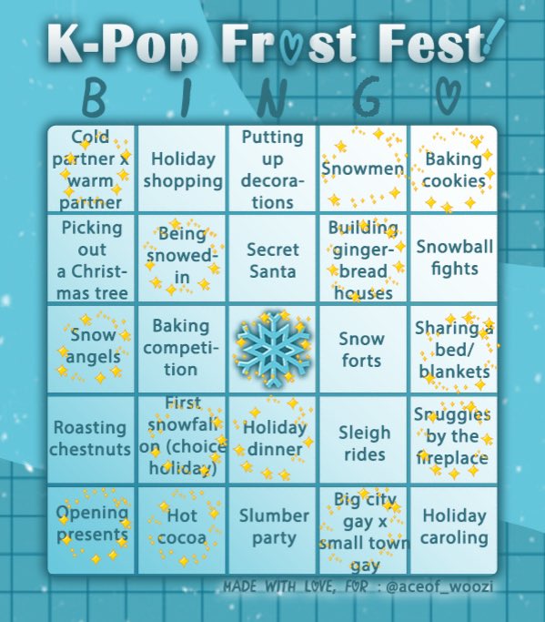 🎄Wreck the Halls🎄

[archiveofourown.org/works/43407667]

H@nsol wants to give M1nghao the perfect Christmas, but things are not going to plan. 
-8.6k
-VerHa0
-established relationship
-fluff
-snowed in for Christmas
-teen rating for some language

written for <a href="/kpopfrostfest/">K-Pop Frost Fest ! ❄</a> season 1