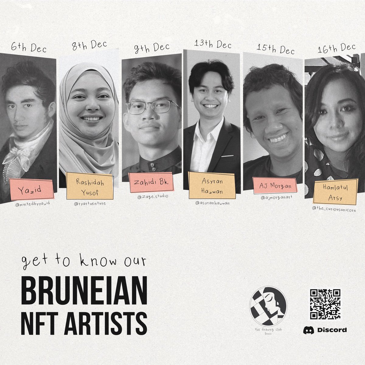 The Drawing Club Brunei (@drawingclubbn) on Twitter photo Look out for our upcoming artist feature and get to know our Bruneian NFT artists! <a href="/Yazid/">Yazid</a> <a href="/shidahysf/">R Y</a> @zagestudio <a href="/asyranhazwan/">asyranhazwan</a> <a href="/ajmorgankay/">ajmorgankay</a> <a href="/hammycorn/">The Curious Unicorn | Hamlatul</a> 🔥❤️ Look out for our upcoming artist feature and get to know our Bruneian NFT artists! <a href="/Yazid/">Yazid</a> <a href="/shidahysf/">R Y</a> @zagestudio <a href="/asyranhazwan/">asyranhazwan</a> <a href="/ajmorgankay/">ajmorgankay</a> <a href="/hammycorn/">The Curious Unicorn | Hamlatul</a> 🔥❤️