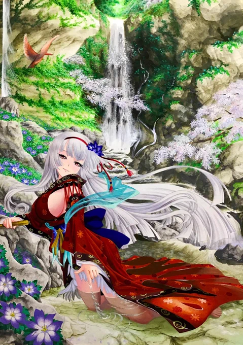 #自作品のお気に入り四天王の画像を貼る_見た人もやる全部手描きのアナログ。 