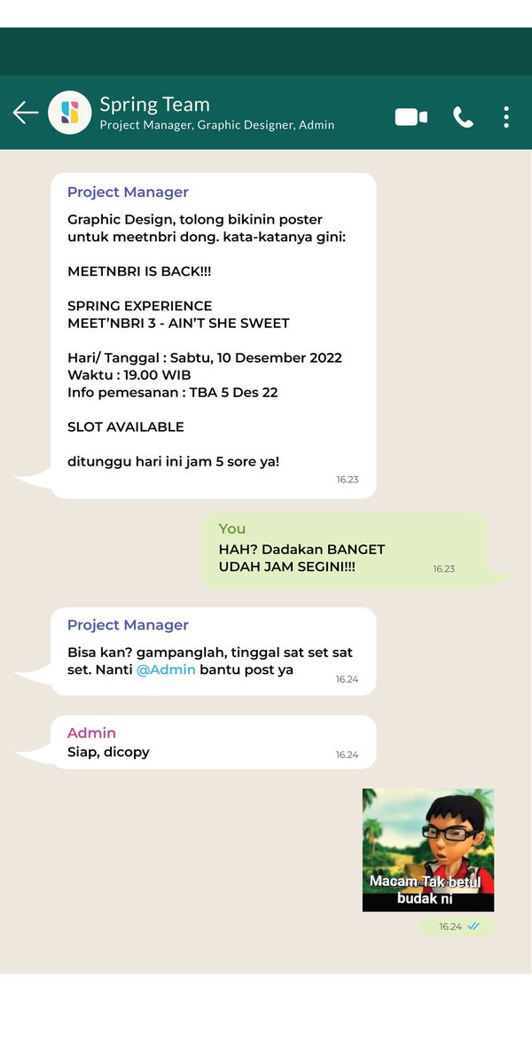 Sebuah percakapan penting