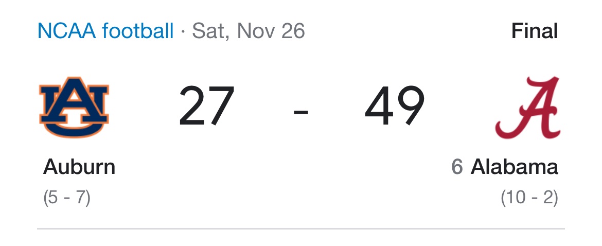 Jordan92477235's tweet photo. You want some common opponents to help decide the #OSU #Bama final #CFBPlayoff spot. Don’t go buy that a 2 loss Bama lost to a 2 loss Tenn and now a 4 loss LSU that lost by 20 in the SEC Champ or 1 loss OSU that lost by 22 to undefeated #2 Michigan that won the Big Champ by 21. https://t.co/6VQ0rF6899
