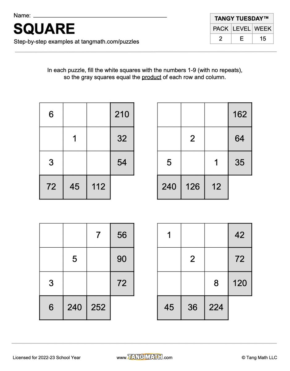 Happy Sunday! Here are 4 puzzle-y problems for your A.M. coffee. I stay sharp by doing lots of mental math. Our puzzles are a mix of reasoning &amp; computation. Some have more reasoning, others more computation, but always both. These are great for mastering factors &amp; multiples!