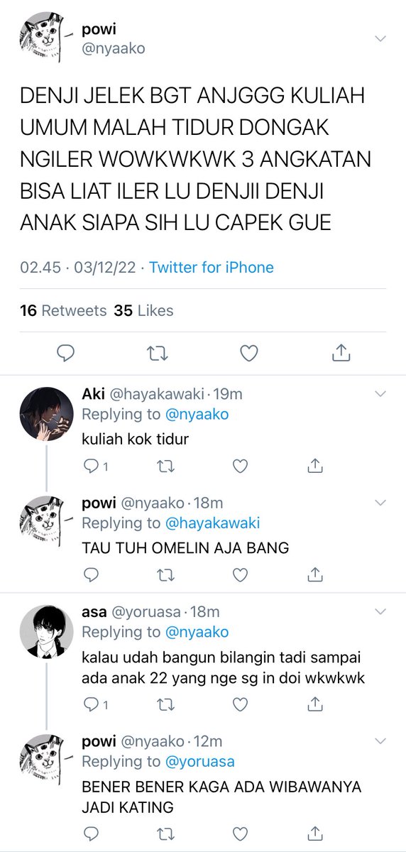 tinyuuta's tweet image. yoshiden au: kuliah umum