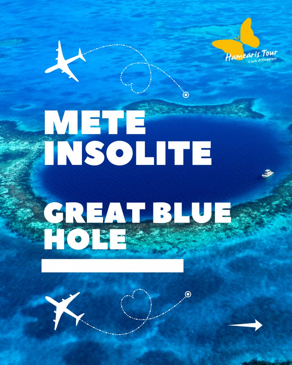 HamearisTour's tweet photo. È una delle strutture sommerse più fotografate al mondo: il Great Blue Hole, un sinkhole sottomarino situato nel cuore del Lighthouse Reef, un piccolo atollo a una settantina di km dalla costa del Belize.

Conquistò la sua fama grazie all'esploratore francese Jacques… https://t.co/heB3C4f0mQ