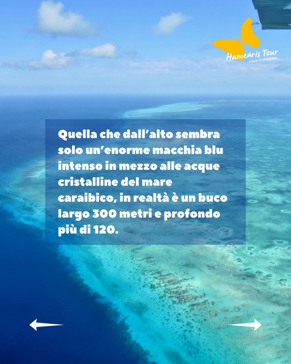 HamearisTour's tweet photo. È una delle strutture sommerse più fotografate al mondo: il Great Blue Hole, un sinkhole sottomarino situato nel cuore del Lighthouse Reef, un piccolo atollo a una settantina di km dalla costa del Belize.

Conquistò la sua fama grazie all'esploratore francese Jacques… https://t.co/heB3C4f0mQ