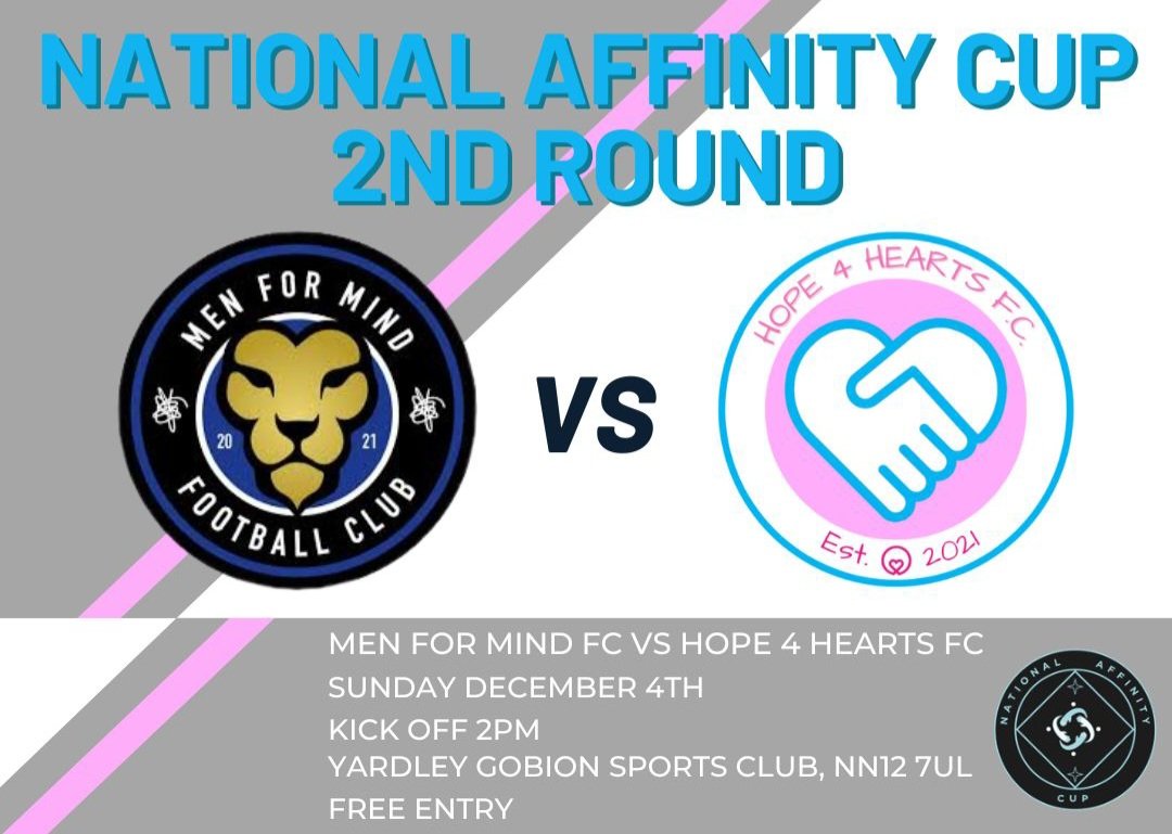 Hope4HeartsFC's tweet photo. Game day!! Let's go!! 🌈❤️
@MenForMindFC @NAffinityCup https://t.co/XsZ4hdosO8