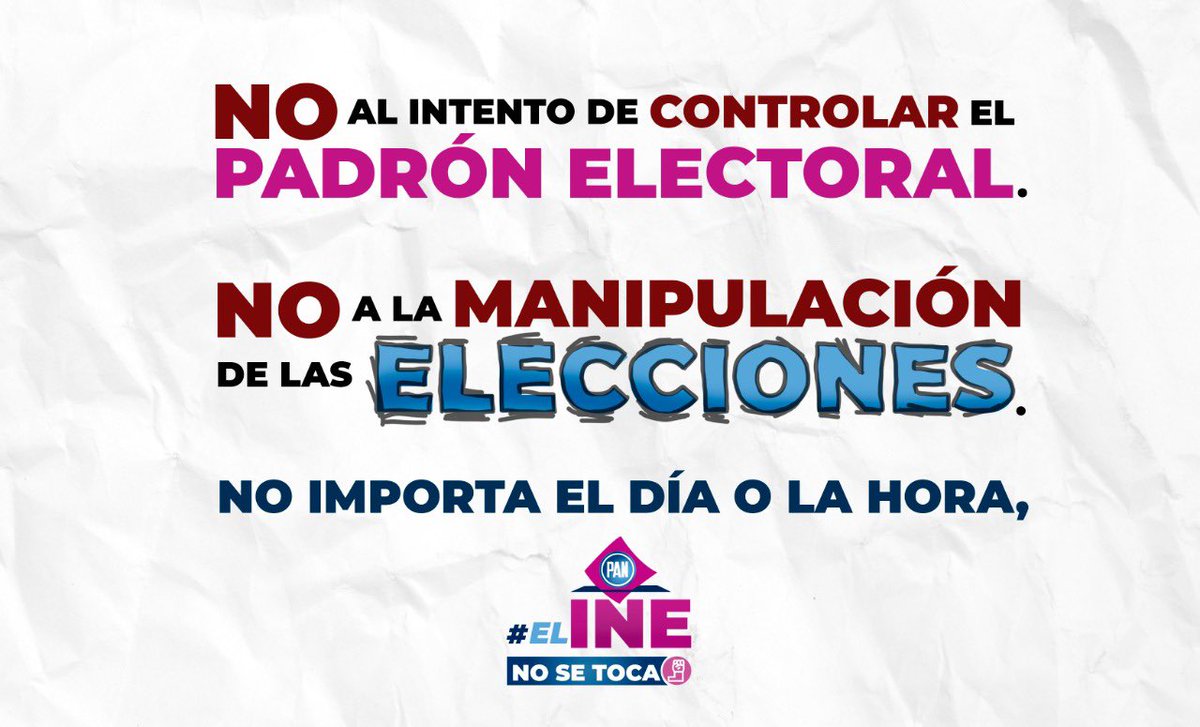 MarkoCortes's tweet photo. ¿Para qué quiere @lopezobrador_ el padrón electoral en manos de Gobernación?

Para repetir las viejas prácticas y las dádivas para garantizar votos a su partido, y así manipular las elecciones.

👉🏼 https://t.co/sxdMdGZ6sE https://t.co/IbRLFE7jI8