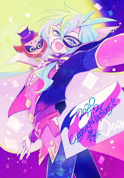 ついでに歴代メギドの日ファンア絵も載っけちゃお19年は描いてないっぽい  22年は2枚描いた 