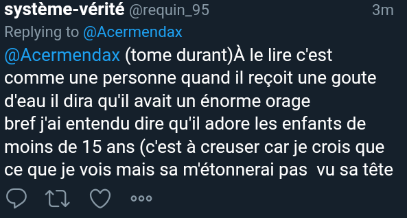 Acermendax's tweet image. L'odieuse abjection, que voilà.
L'orthographe du nom vous rappelle quelque chose ?