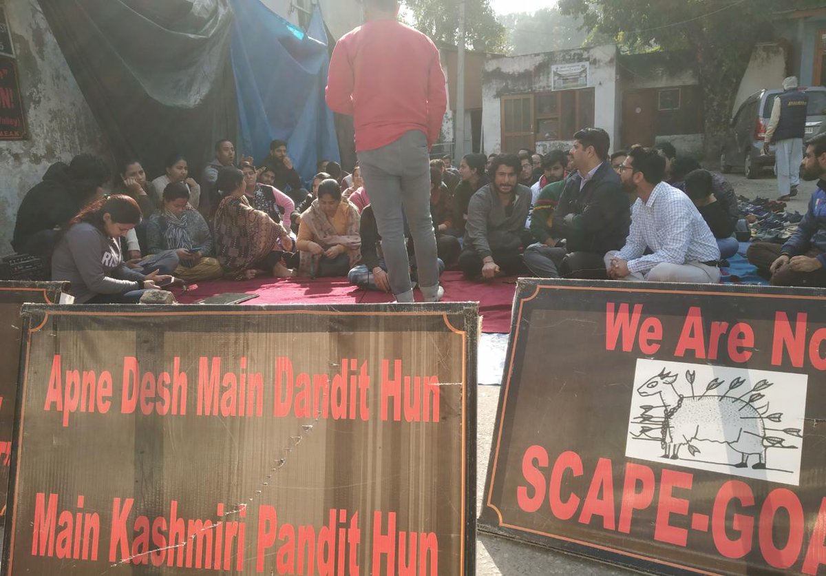AyushRaina979's tweet photo. #Bleeding_Hindus_In_Kashmir 
No more scapegoats. Relocation and release salaries of PM package employees. https://t.co/XJrxSptYNv