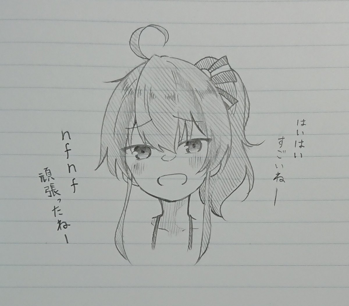 まつりちゃんが煽りnfを言ってるだけの落書き～✨ 