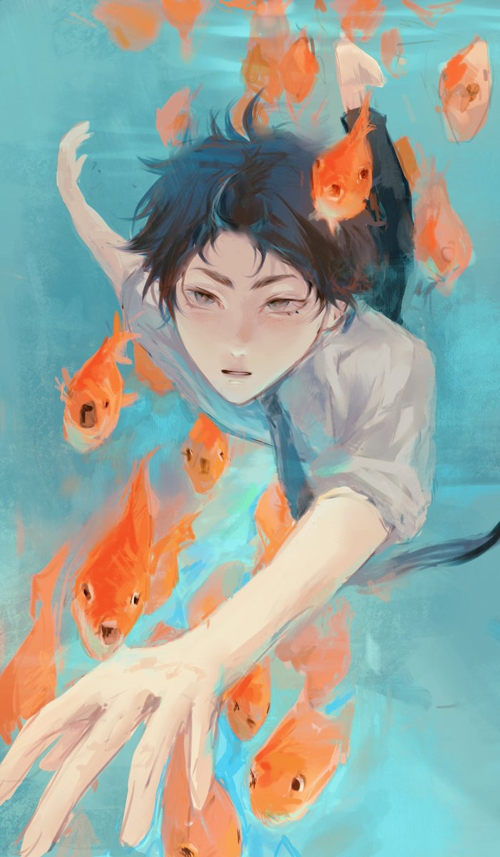 #赤葦京治生誕祭2022 #Haikyuu #akaashikeiji 
HBD to Akaashi🎂
🐠