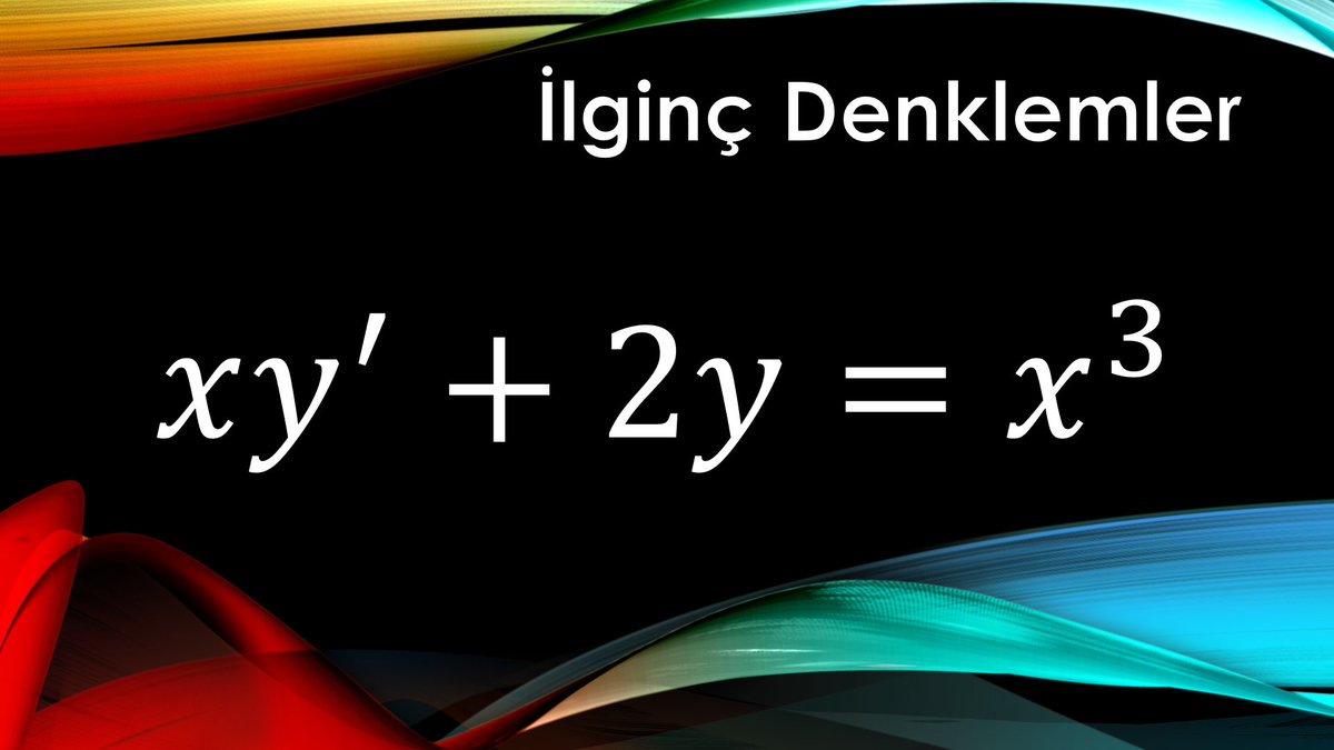 Yeni video yayında.
İyi seyirler...😉

Did you see this kind of solution method before ?

 #math #matematik #differantialequations #differansiyeldenklemler #derivative #türev #integral #creativemethods #yaratıcıçözümler 

youtu.be/6V--_cE9F-A