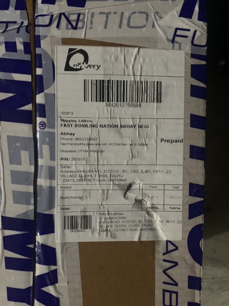 AbhayNegi75's tweet photo. @Myprotein I have recently bought 2 product which I would like to return but unfortunately no one is responding me on that, I have mailed still no one got back.  Pls tell me how to return as its been already 6-7 days from now https://t.co/ogUNahWVqA