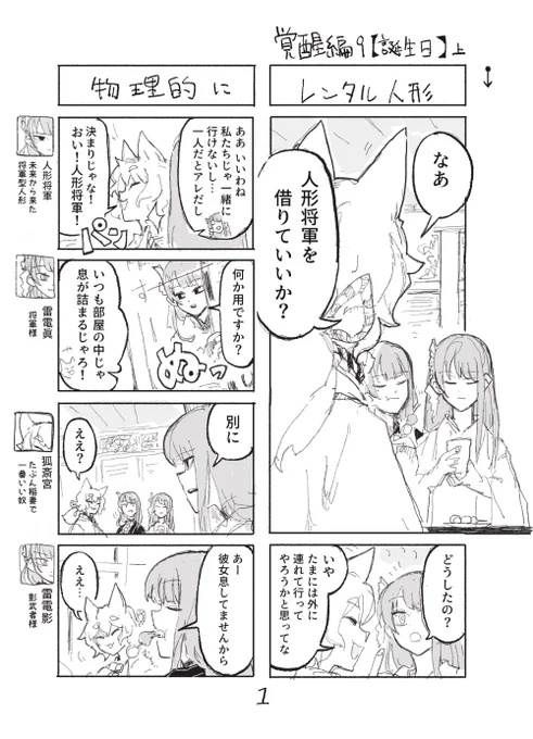 人形の雷電将軍だけど1000年前の稲妻で無双する
覚醒編9【誕生日】上(1/3) 