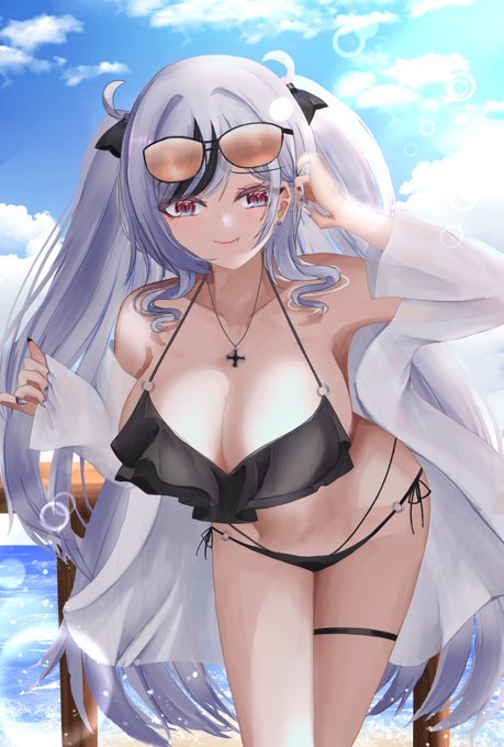 「指揮官、泳ぎに行きますわよ?」
水着エルベ
#イラスト #アズールレーン #アズレン #AzureLane 