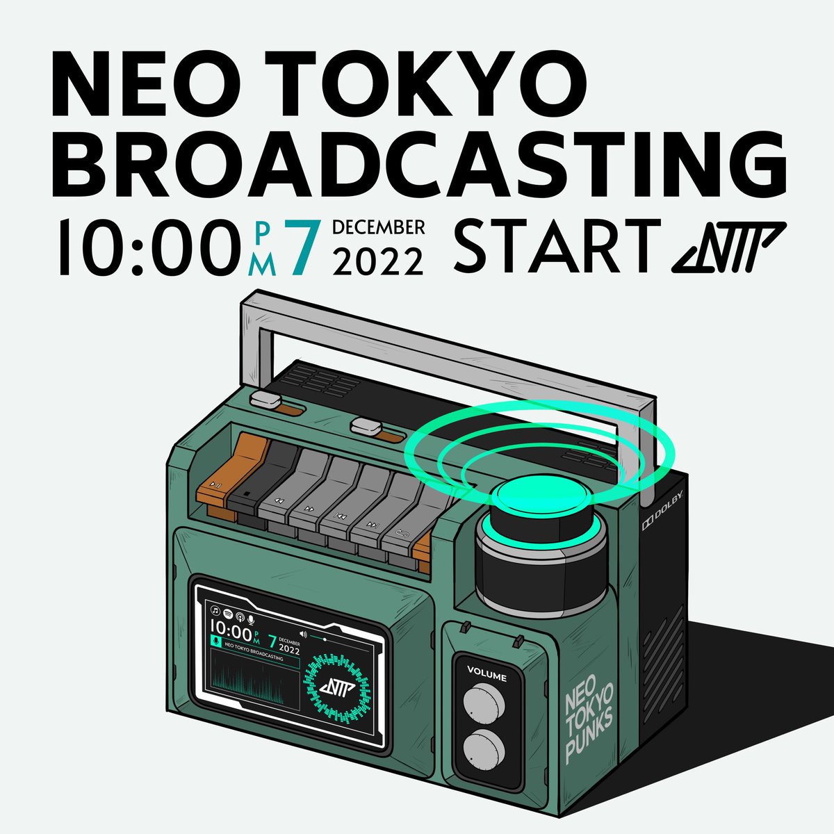 fukusta343's tweet photo. 🗼12/7よりNTP公式スペースSTART🗼

毎週水曜日22時より、NTP運営メンバーがお送りするラジオその名も"NeoTokyoBroadcasting📻"スタートします！！

第1回「2ndコレクション ROARS発足」

NTP、ROARSのことが気になってる方、ノンホルダーの方大歓迎です🤝

https://t.co/ikXyccaXme https://t.co/zYUFlpTRM7