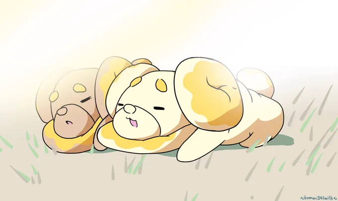 すやすやパピモッチらくがき!!#ポケモンSV 