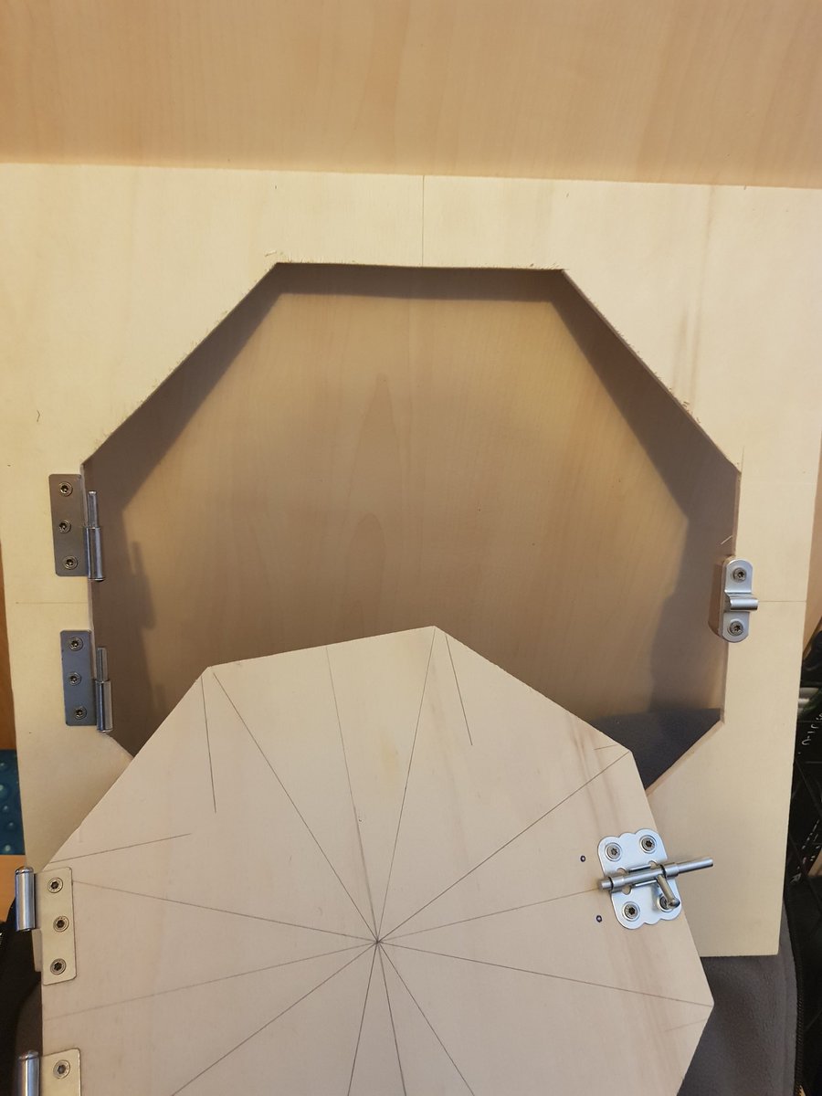 So Herrle hat die Tür für meine hoffentlich kommende Transportbox fast fertig. Was sagt ihr, ist das nicht bisl zu klein für mich?