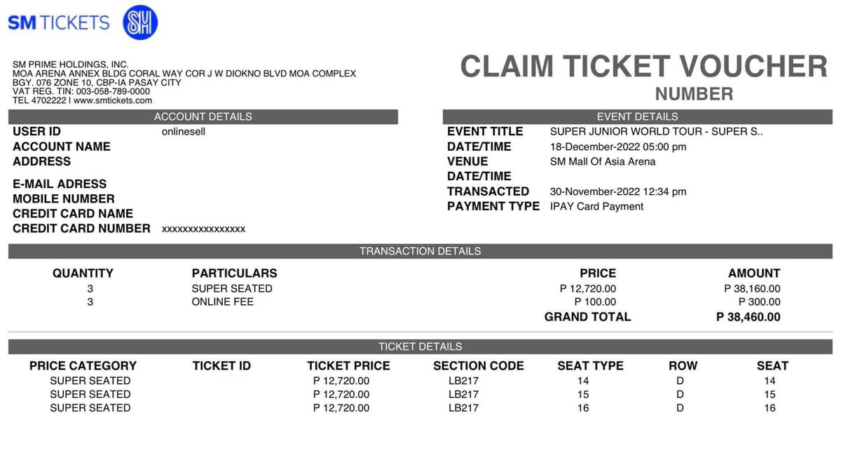 CloudChullie's tweet photo. IC WTS LFB

SS9 Day 2
3 Super Seated VIP 217
Row D
Same price+online fee

Near main &amp; extended stage!

Pay upon meet up in sm
Exchange voucher to tix w/ me
Pay date negotiable

Prio: getting all 3
Rfs: upgrade to standing

#SS9inManila super junior suju mnl super show 9 https://t.co/qtFoSuXdCt