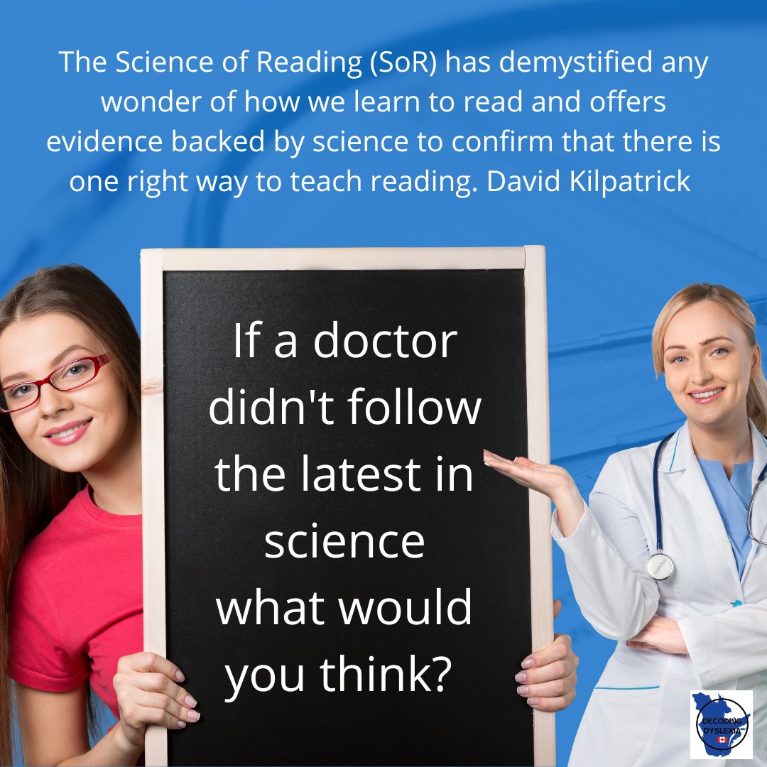 melbrethour's tweet photo. If one doctor told you there was a 40% chance that a procedure will be successful, yet the doctor down the street say 95%. You want the 2nd one. That's what's happening in our classrooms. 95% of child can learn to read with instruction aligned with the science! #sor #rightoread https://t.co/Yqu1TYME2B