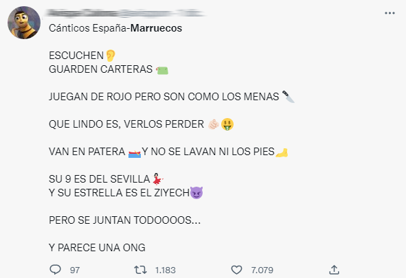 kurioso's tweet photo. España no es racista, es una sociedad tolerante y educada que muestra respeto a una historia marcada por la diversidad y el mestizaje...

Marruecos Trending Topic por los insultos y mierdas racistas... https://t.co/47sxC5bOjf
