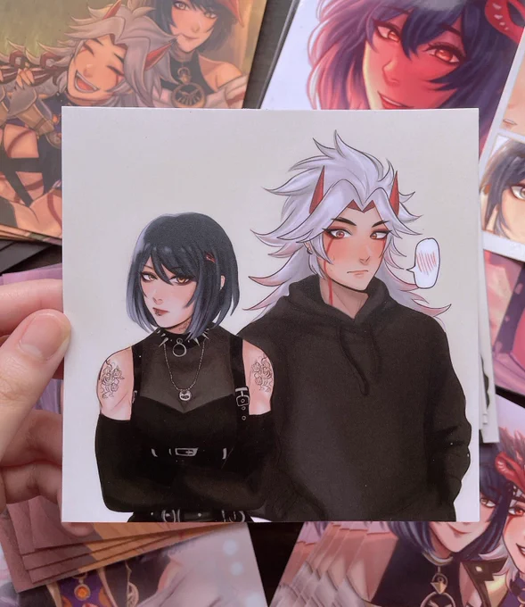 re-opened my sh0pee! added a few ittosara prints &amp; liyue keychains <3 come get ur goodies now for dec 原神 #Genshinlmpact #ittosara #GenshinImpactCC 