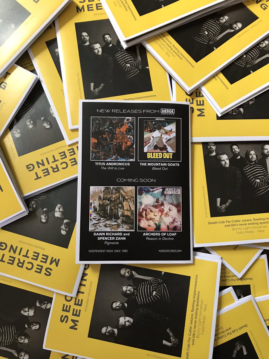 scrtmeetingblog's tweet photo. We love to share the music that leaves an imprint on us. 

Help us to keep giving our favourite artists - such as @dcfc / @bonnylightband / @_fieldmedic / @nisa___online / @astlesmusic / @MerrowMima / @WildPinkNYC - a stage to share their voice.

https://t.co/OA8EK6tc24 💛 https://t.co/W5t4ZXvJzy