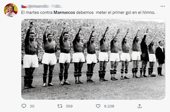 kurioso's tweet photo. España no es racista, es una sociedad tolerante y educada que muestra respeto a una historia marcada por la diversidad y el mestizaje...

Marruecos Trending Topic por los insultos y mierdas racistas... https://t.co/47sxC5bOjf