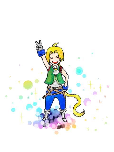 ジタン 「ふと手ぶろさんあさったんだけど「描いとった、絵を……」という感じがする 2009」|やけくそチゲうどんサンバのイラスト