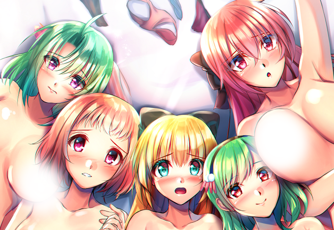 リクエストいただきました『フラワーナイトガール』よりサボテン・ホワイトチューリップ・エーデルワイス・シャコバサボテン・カトレアになります #花騎士 