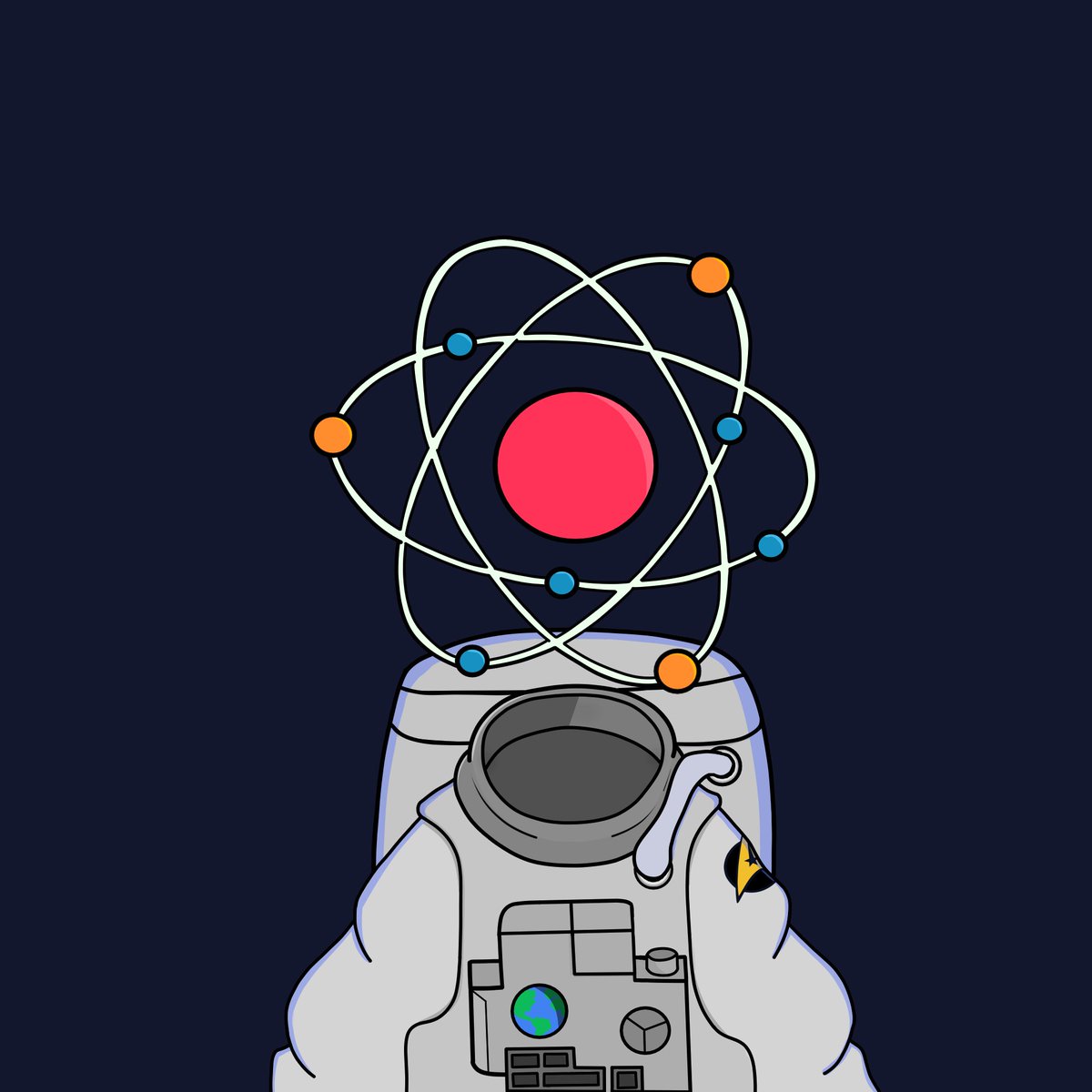 AtomFactory_'s tweet image. Welcome to my new NFT project! If you want to know more information about the images, the link is in the bio!

So what do you think of an atom dressed as an astronaut?
#nfts #nft #nftart #nftcommunity #nftcollector #nftartist #digitalart #crypto #cryptoart #art #ethereum #opensea
